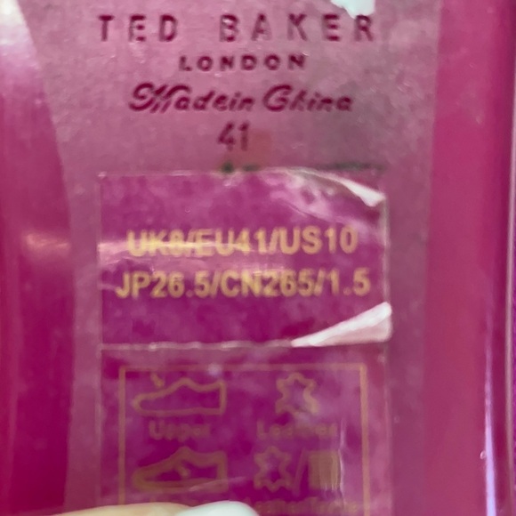 Ted Baker Oleshky Purple/Metallic Leather Ballet Flats US  10.5-11  EU 41 - Picture 6 of 10